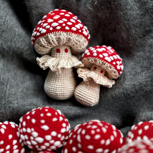 Mushroom Pattern Crochet Amigurumi